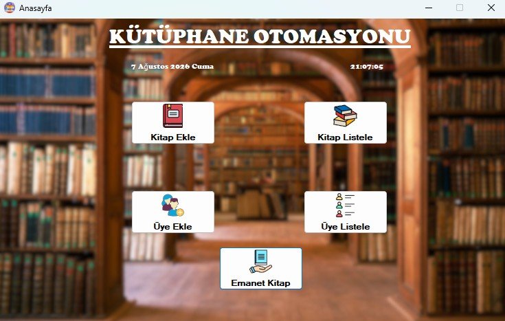 Kütüphane Otomasyonu Görseli